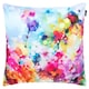 image 3 of 4PK Cushion x2 Spring Flower x2 Plain Aqua