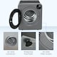 image 6 of HOMCOM 6kg Vented Tumble Dryer, Freestanding, Wall Mounted, Stackable, Portable Dryer with 7 Programmers, Grey