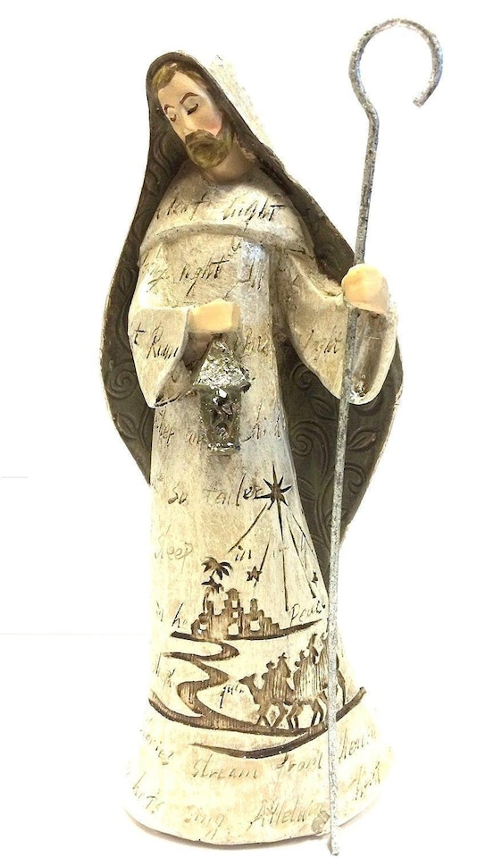 image 1 of Set Of 5 Christmas Nativity Scene Figurine Ornament Statues