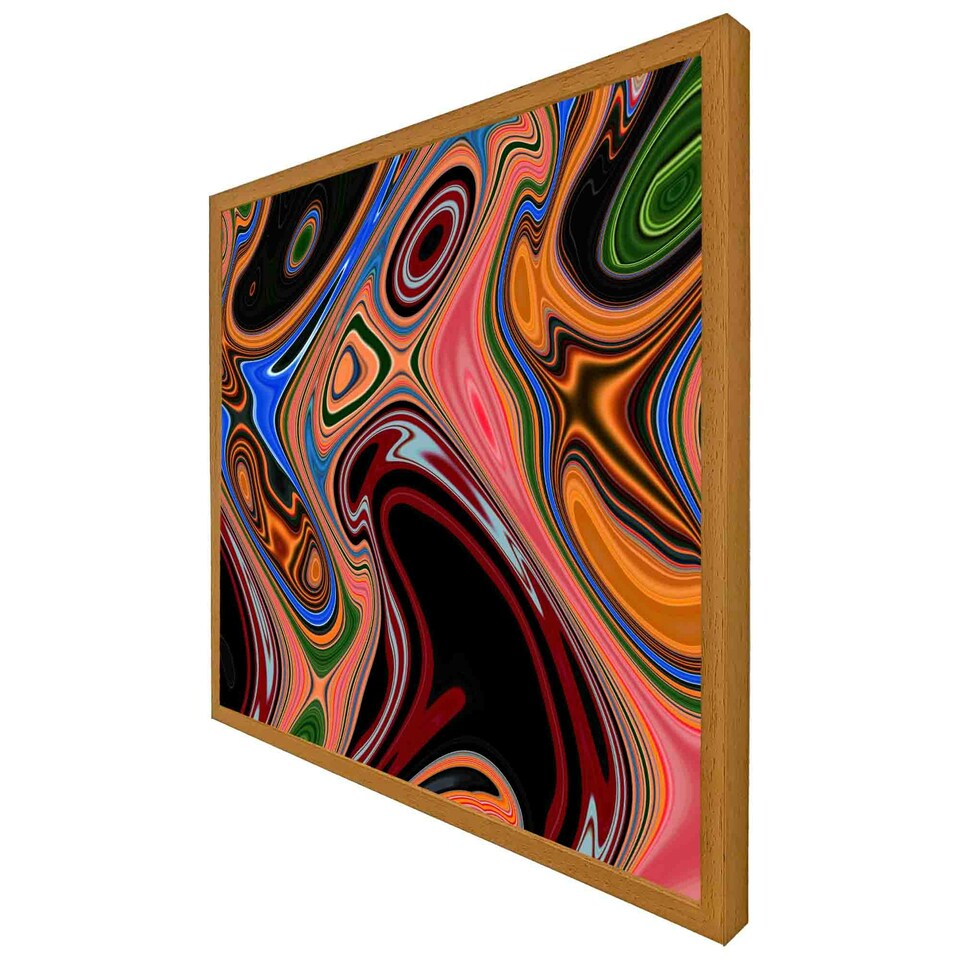 image 1 of Pyschedelic marble pattern (Picutre Frame) Grey | XL