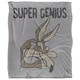 image 1 of Looney Tunes Super Genius Doodle Blanket - Multicoloured - One Size