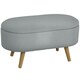 image 6 of HOMCOM Ottoman Storage Bench for Hallway, Living Room, Charcoal Grey