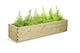image 6 of Primrose Rectangle Pine Wood Raised Trough Outdoor Patio Planter 1.8m