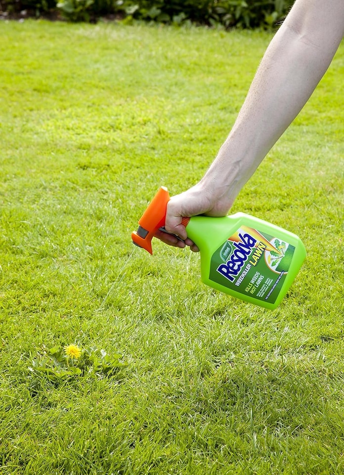 image 1 of Resolva Lawn Weedkiller Extra 1L RTU Ready to Use | Selective | Controls Dandelions, Clover & Plantain | Does Not Harm Grass | 1L RTU