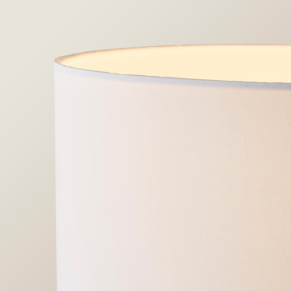 image 1 of ValueLights Christina Gold Palm Leaf Floor Lamp White Shade and Bulb