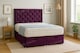 image 1 of Ottoman Foot Lift Purple Naples 4ft6 Double  Divan Bed With Mattress & Headboard