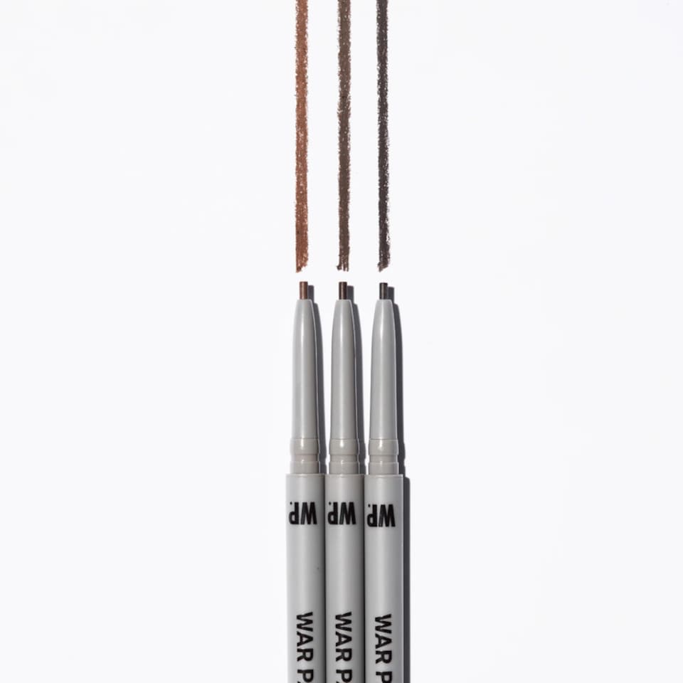 image 1 of War Paint The Shape & Filler Dual-Ended Beard and Brow Defining Pencil, Helps Create Hair-Like Strokes for a Natural, Fuller Look, Medium Brown 0.1g