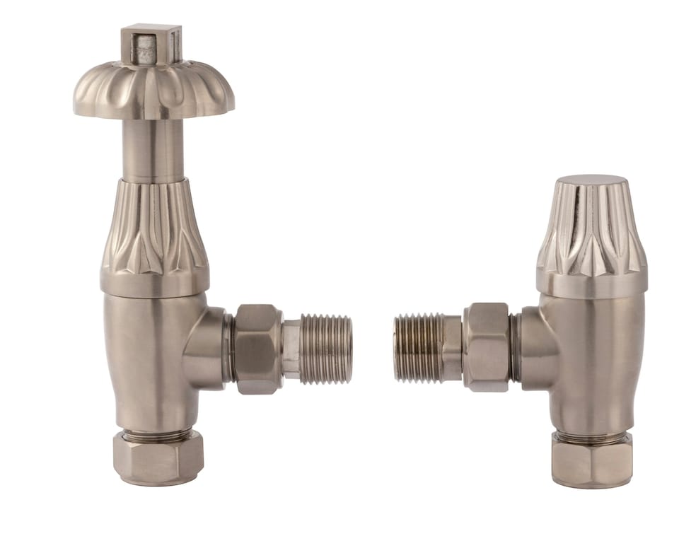 Heating Accessories Thermostatic Radiator Valve Pack, Satin Nickel