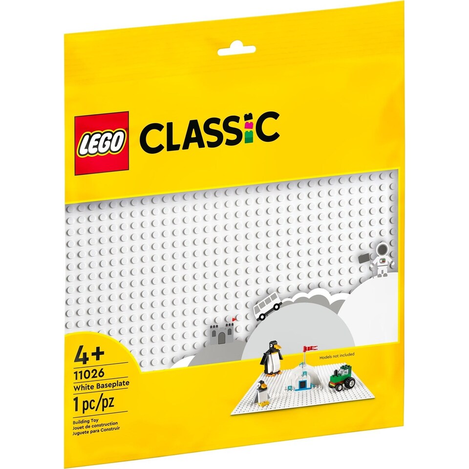 image 1 of LEGO 11026 Classic Baseplate 32x32 White
