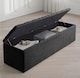 image 2 of Safar 180cm Large Ottoman Storage Box - Naples Shoes Bench - Charcoal Lined Upholstery Blanket Storage Box