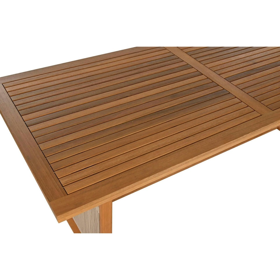 image 1 of Table set with chairs Home ESPRIT Brown Rope Eucalyptus wood 230 x 100 x 75 cm N/A