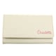 image 1 of Personalised Pink Name Cream Leather Purse Cream