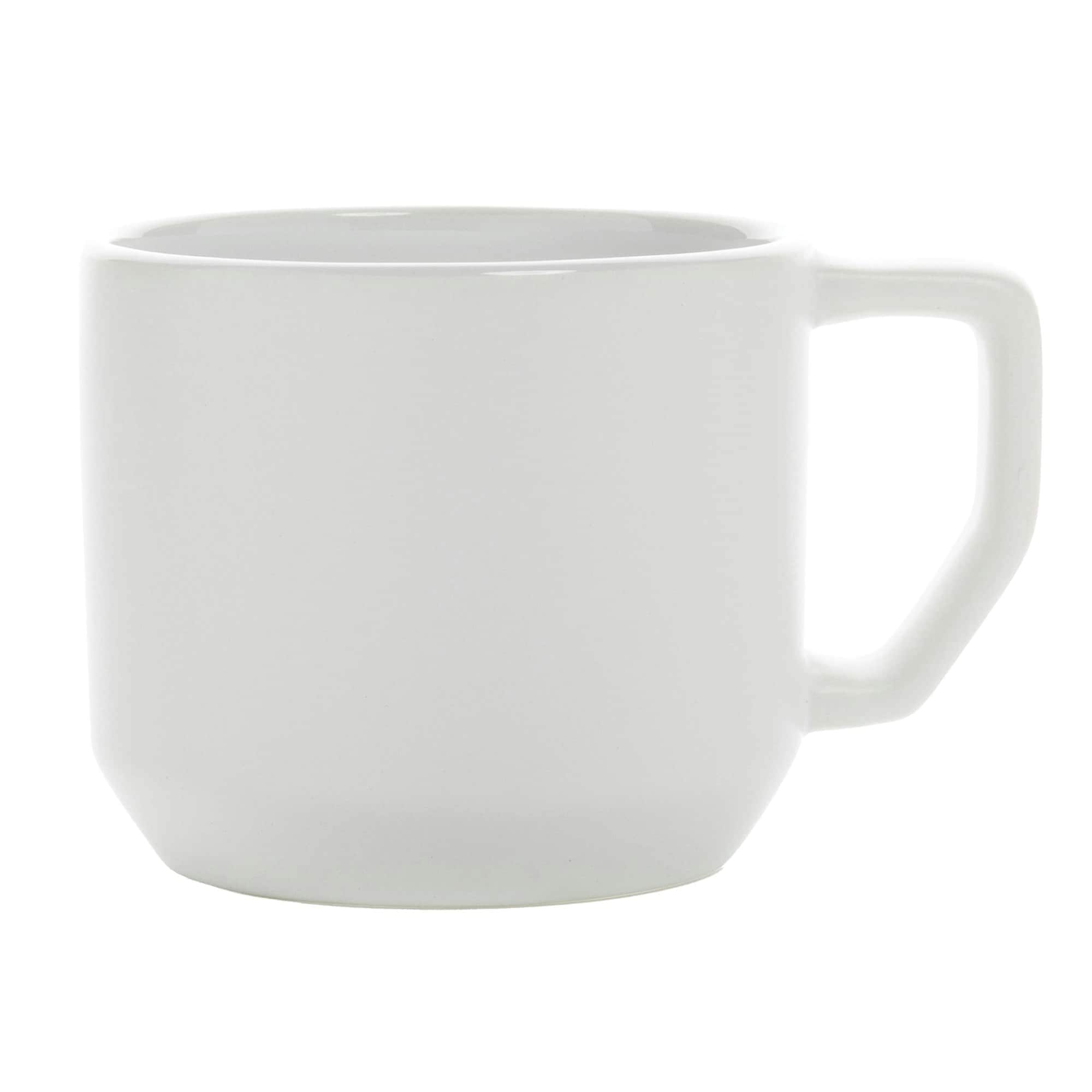 XD Collection Modern Ceramic 350ml Mug - White - One Size