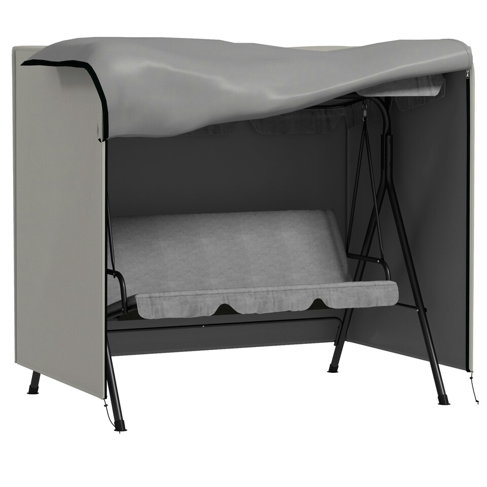 image 1 of Outsunny Garden Furniture Protector Patio Swing Chair Cover Grey