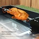 image 3 of Outsunny Charcoal Spit Roasting Machine w/ 3-Tier Grill Grate & Foldable Shelves