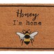 image 3 of Something Different Honey I´m Home Bee Door Mat - Natural - One Size