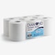 image 1 of White Centrefeed Paper Rolls, 2-Ply Quilted & Embossed – Super Absorbent & Extra Strong, 6-Roll Pack for Kitchen, Garage, Restaurant & Commercial Cleaning