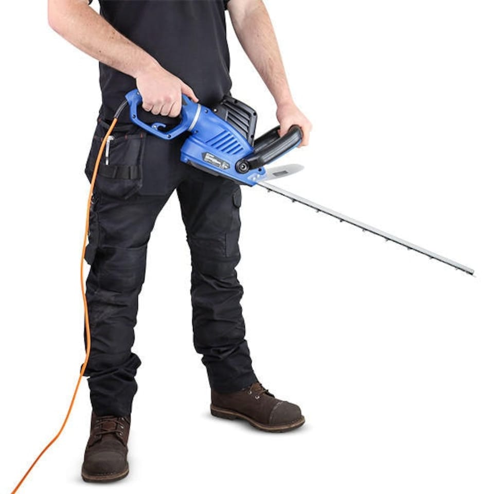 image 1 of Hyundai 680W 610mm Corded Electric Hedge Trimmer / Pruner | HYHT680E