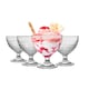 image 1 of Duralex Gigogne Glass Ice Cream Bowls - 250ml Stem Dishes for Dessert, Sundae - Pack of 6 | Clear | Clear
