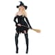 image 2 of Short Black Witch Dress Fancy Dress Costume Ladies Extra Small - UK 4-6 | Black | 4