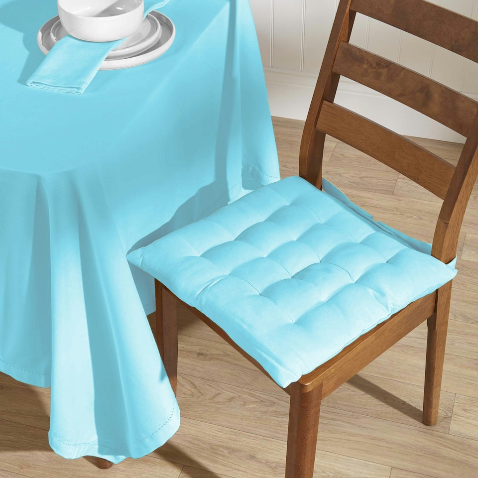 image 1 of Homescapes Blue Tablecloth - 178 x 300 cm Blue