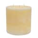 image 4 of Nicola Spring Round 3 Wick Vanilla Pillar Candle - 130 Hours - Ivory