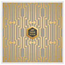 Art deco style (Picutre Frame) White | M