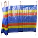 image 7 of 15.2ft (4.6m) Long 1m High 8 Pole Beach Camping Windbreak | Multi | Multi-coloured