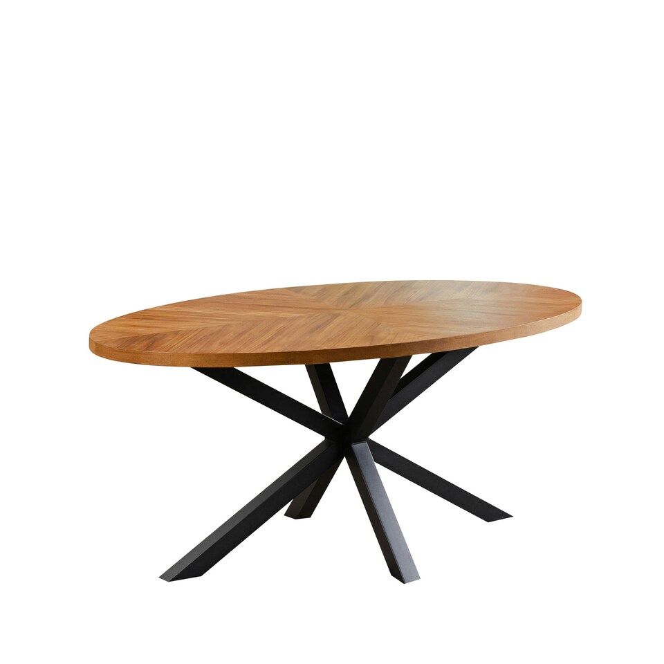 image 1 of Dossena 170cm Oval Wooden Dining Table