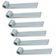image 1 of HD Strap Tailgate Straight Hinge for 12.5mm Pins 160mm Long Zinc Plated 6pc Silver