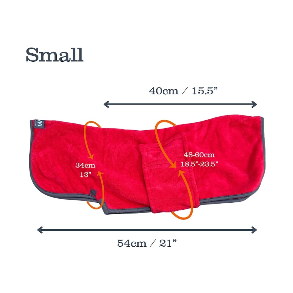 image 1 of Henry Wag X-Large Red Dog Drying Coat
