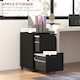 image 3 of Vinsetto Steel File Cabinet with Hanging Bar for Letter A4 Legal Size Black