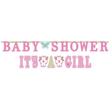 Amscan Its A Girl Baby Shower Bunting - Pink - One Size