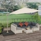 image 2 of Outsunny 3(m) Cantilever Parasol 360 Rotation Roma Umbrella Tilt Crank