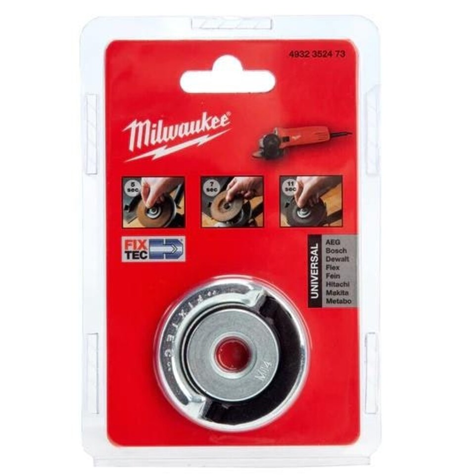 image 1 of Milwaukee Power Tools - Fixtec Quick Locking Flange Nut M14