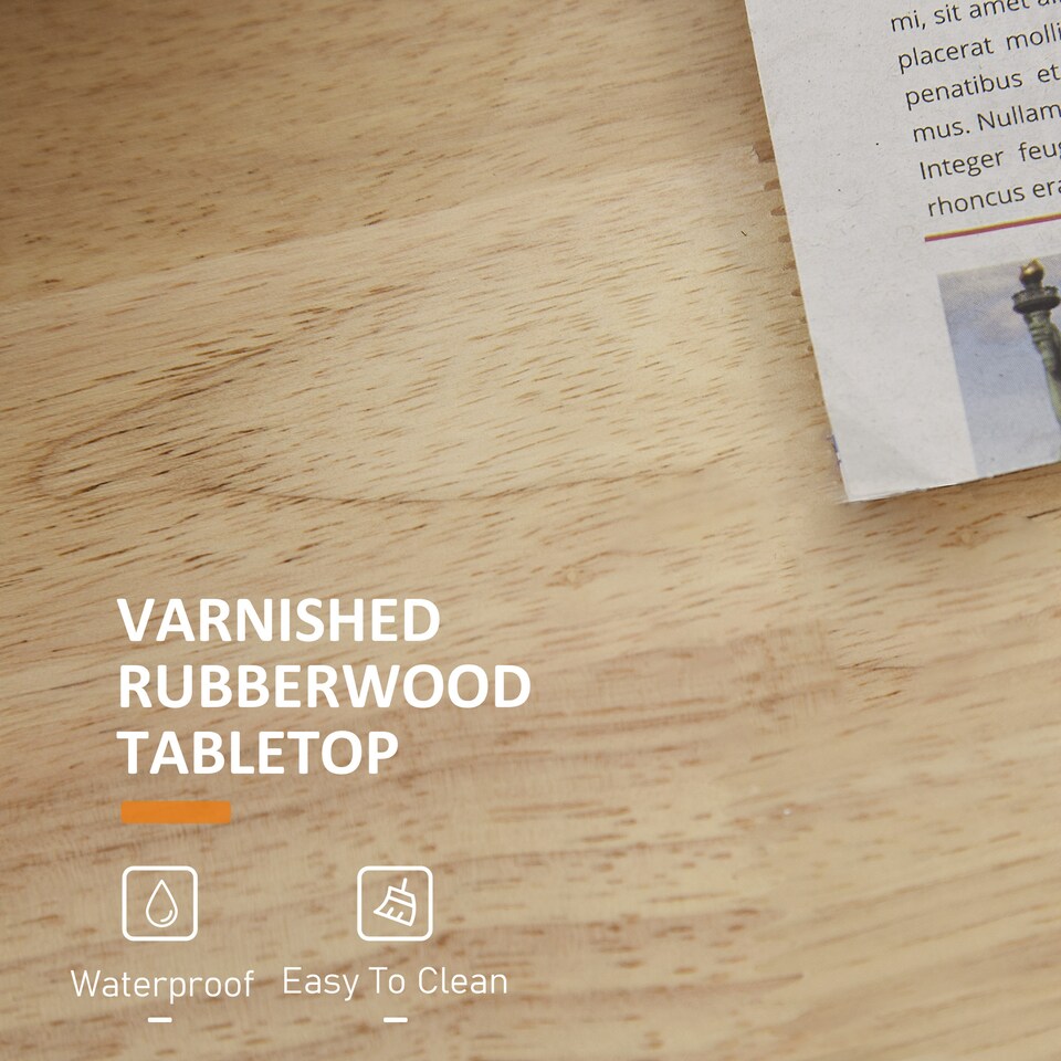 image 1 of HOMCOM Kitchen Island on Wheels, Mobile Storage Trolley, Rolling Kitchen Cart with Rubber Wood Top, 2-Door Cabinets, 2 Drawers, Adjustable Shelf, 3-Tier Spice Rack, Drawers