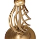 image 2 of Traditional Sleek Satin Gold Brass Table Lamp Base with Twist Metal Stem Design | Gold | Gold | 1