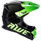 image 2 of AWEBlast BMX/Downhill/Full Face/Enduro Bike Helmet Black Green Medium 56-58cm Black | M