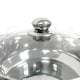 image 4 of 3 Tier Stainless Steel 22cm Steamer Pot Pan Cooker Set Glass Lid Cook Food Uk