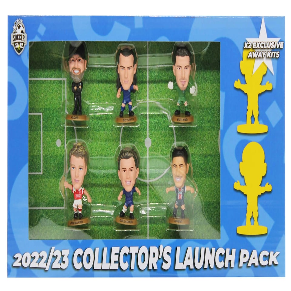 Soccerstarz - 8 Figure Launch Pack (2022/23 Version BLUE Pack) /Figures - Creative Toys Company