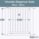 image 3 of Safetots Wooden Elegance Gate, Natural, 87cm - 95cm, Pressure Fit Safety Gate, 65cm Extra Wide Doorway, Easy Installation