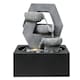 image 2 of Living and Home Tabletop Cascade Water Fountain Feature with LED Light Black