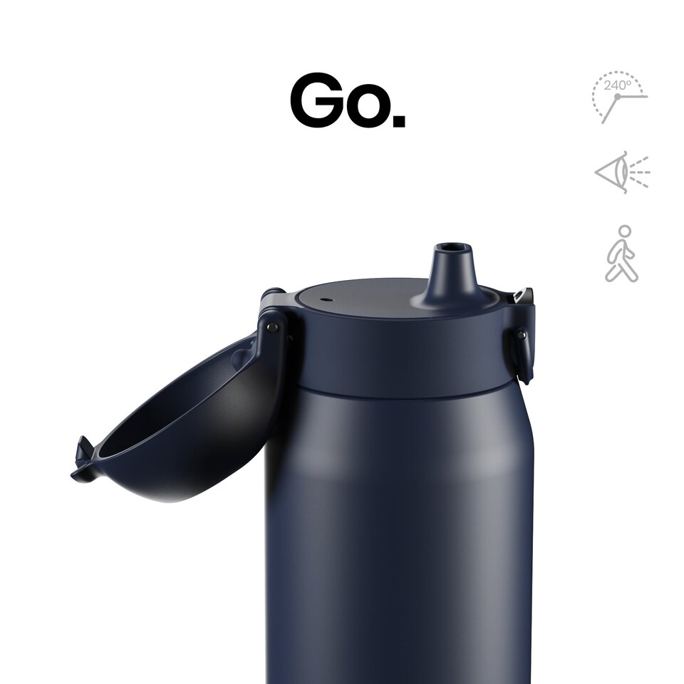image 1 of ION8 REVIVE Insulated Steel Water Bottle, Dual Tone, 910ml / 30oz