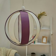 ValueLights Purple Modern Fabric Globe Ceiling Pendant Light Shade