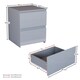 image 5 of Vida Designs Glinton 4 Piece FSC Certified Bedroom Set (2 Drawer Bedside Chest x2, 3 Drawer Chest, 2 Door 2 Drawer Wardrobe), Grey | Grey | Grey | 4