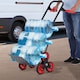 image 2 of DURHAND Stair Climbing Hand Truck, Heavy Duty Foldable Trolley on Wheels, Multi-Purpose Sack, Steel Truck Moving Trolley, 120kg, Red