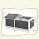 image 7 of PawHut Wooden Tortoise House, Small Pet Reptile with Hide Shelter Den and Run