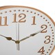image 3 of Interiors by Premier Retro White Wood With Gold Numbers Wall Clock, Intricate Design Clock For KIitchen, Wall Clock For Outdoor