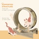 image 4 of PawHut Cat Treadmill with Brake, Scratching Pads for Indoor Cats, Brown