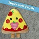 image 5 of Pizza Soft Toy Cute Plushie Huggable Cuddly Stuffed Toy 20cm Yellow